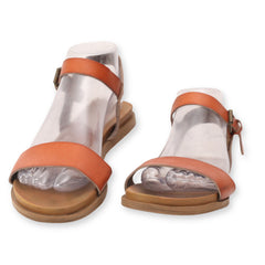 Open Toe Ankle Strap Flats