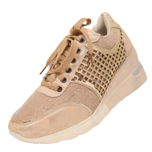 Breathable Women's Wedge Sneakers