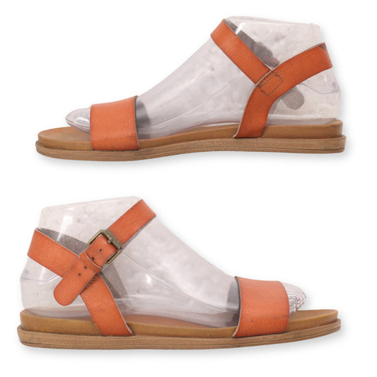 Open Toe Ankle Strap Flats