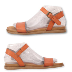 Open Toe Ankle Strap Flats