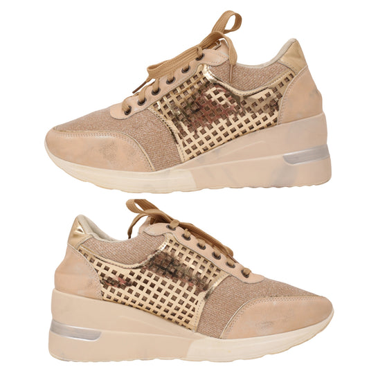 Breathable Women's Wedge Sneakers