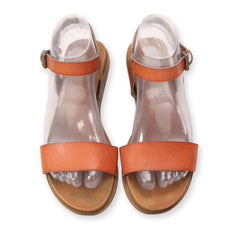 Open Toe Ankle Strap Flats