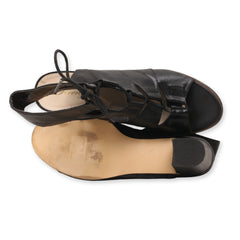FIRENZE LaceUp Block Heels