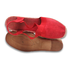 Ankle Strap Woven Wedges