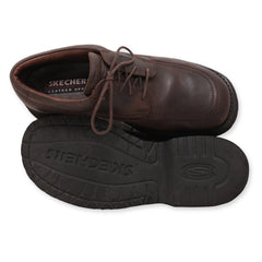 Skechers Leather Lace-Up Casual Shoes