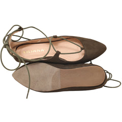 LIiliana Pointed-Toe Flats Pumps
