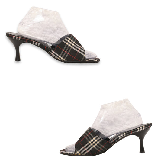 Nature Breeze Checked Low Heel Sandals