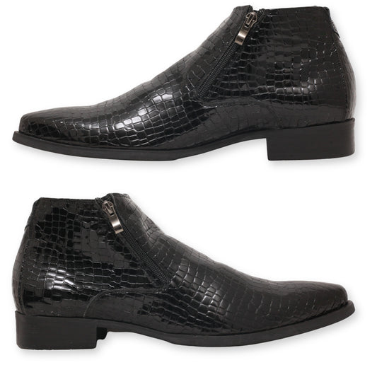 Santimon Men's Ankle Zipper Boots