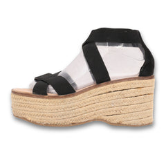 Justfab Wedge woven Rope Platform Sandals