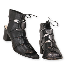 FIRENZE LaceUp Block Heels