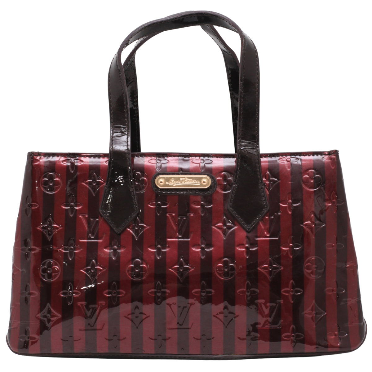 LOUIS VUITTON Vernis Rayure Wilshire PM Bag
