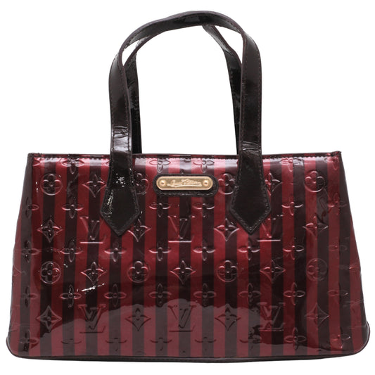 LOUIS VUITTON Vernis Rayure Wilshire PM Bag