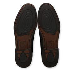 French Shriner leather tassel loafers