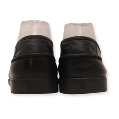 French Shriner leather tassel loafers