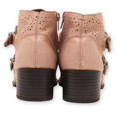 Qupid Women's Buckle Strap Boots