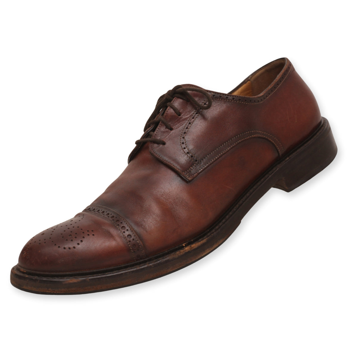 Leather Men's Lace-Up Casual Shoes