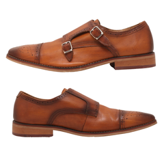 La Milano Men's Double Monk Strap Shoes