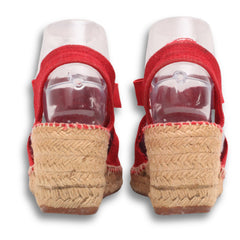 Ankle Strap Woven Wedges