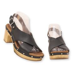Clarks Cross Strap Block Heels