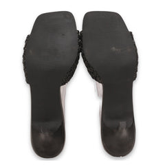 Papaya Woven Slid Strap Low Heels