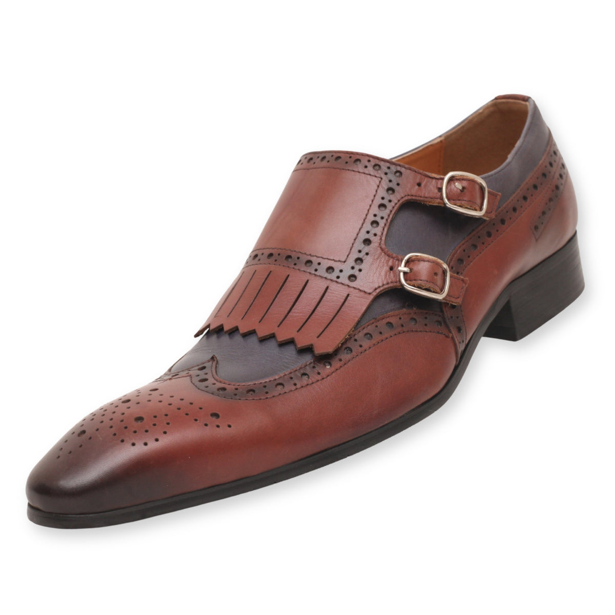 Men's Double Monk Strap Shoes