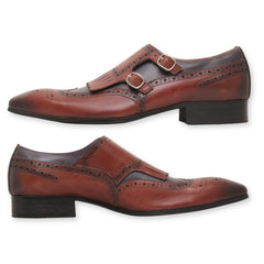 Men's Double Monk Strap Shoes