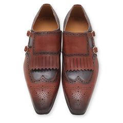 Men's Double Monk Strap Shoes