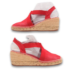 Ankle Strap Woven Wedges