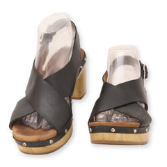 Clarks Cross Strap Block Heels