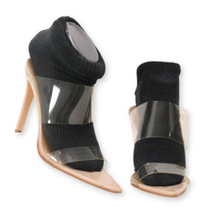 VIVIANLY Transparent Straps Heels