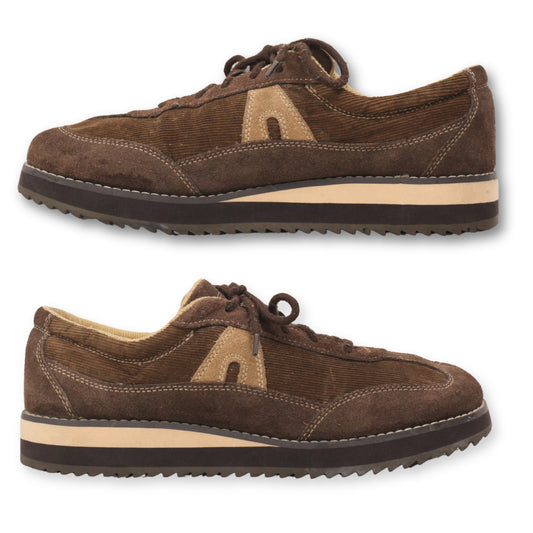 AIRWALK Creepers Brown Suede Corduroy Skate Sneakers