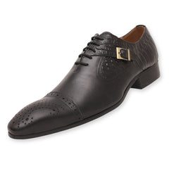 Men's Buckle Strap Oxford Dress Shoes