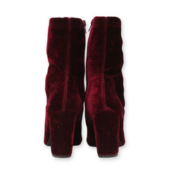 Kenneth Cole Ankle High Heel Velvet Boots