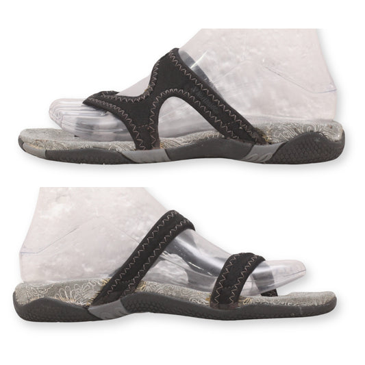 Women's Split Toe Strappy Slide Sandal