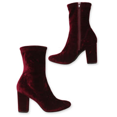 Kenneth Cole Ankle High Heel Velvet Boots