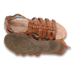 "Baretraps" Strappy Zipper Flats