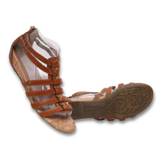 "Baretraps" Strappy Zipper Flats