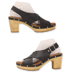 Clarks Cross Strap Block Heels