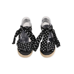 "Montego bay Club" Doted Print Wedge Heels