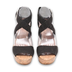 "American Eagle" Ankle Strap Wooden Heels
