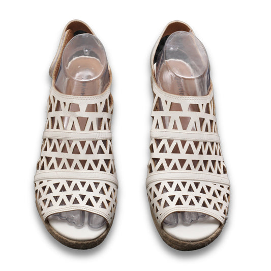 "Comfort View" Cut Out Slingback Wedge Heels