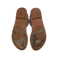 "Lucky Brand-Blue Jeans" Strappy Flats