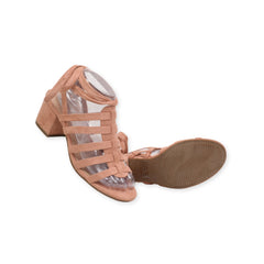 "Scoop" Gladiator Strappy Block Heels