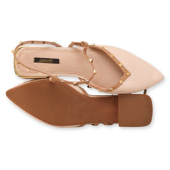 Jextina Stone Strap Flat Sandal