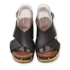 Clarks Cross Strap Block Heels
