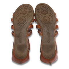 "Baretraps" Strappy Zipper Flats