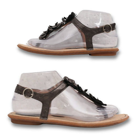 "Merona" Flower T Strap Flats