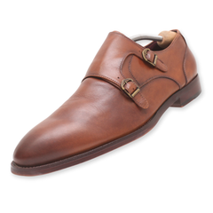 Aston Grey Double Monk Strap Dress Shoes