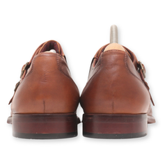 Aston Grey Double Monk Strap Dress Shoes