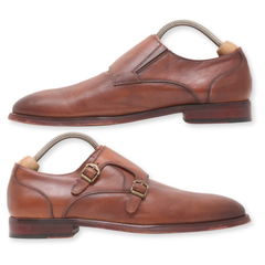 Aston Grey Double Monk Strap Dress Shoes